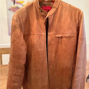 Emanuel Ungaro Tan Leather Jacket